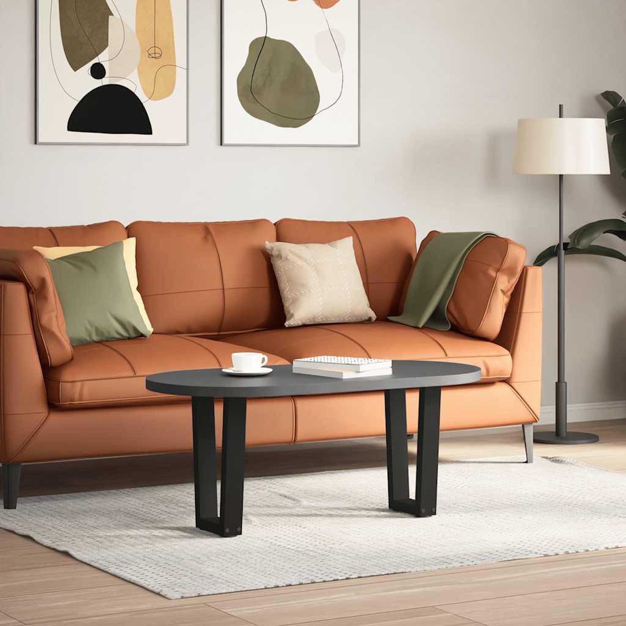 Voir la diapositive 2 : VIDAXL Pieds de table a manger forme de V 2 pcs noir 38x(42-43,3) cm