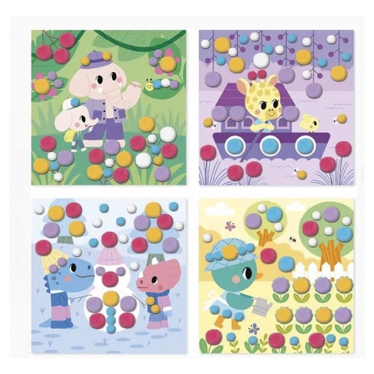 Juratoys-Janod Pompons 3 ans -  activite creative