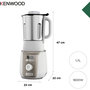 Voir la diapositive 4 : KENWOOD Blender chauffant SOUPEASY+ CBL30.009CP