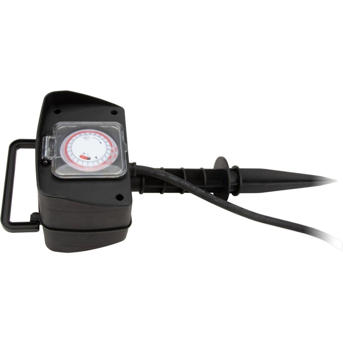 ZENITECH Multiprise 1.5m piquet 2 prises 16A + programmateur