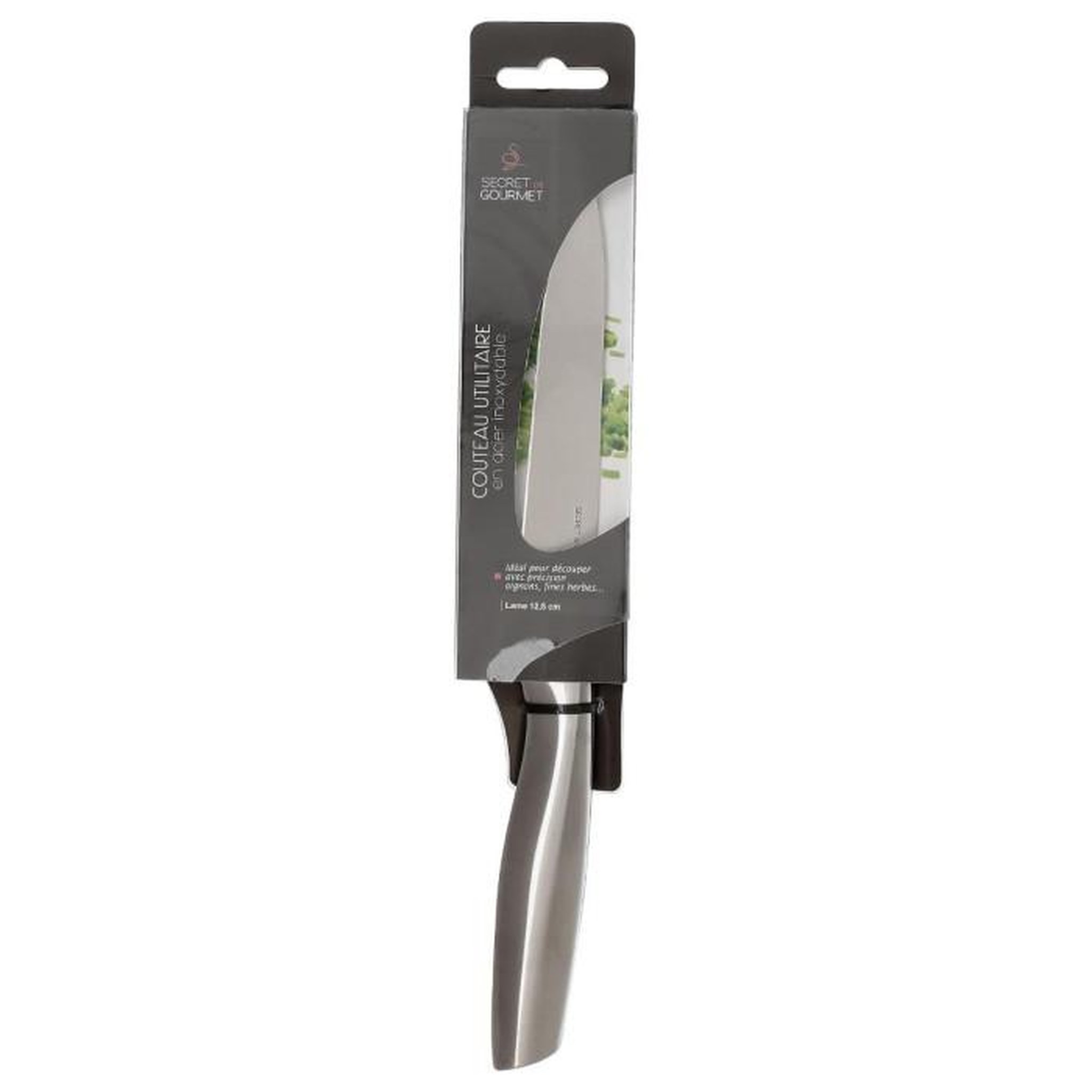 Voir la diapositive 4 : FIVE Couteau de Découpe  Inox Forgé  24cm Gris