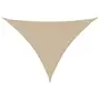 VIDAXL Voile de parasol tissu oxford triangulaire 3x4x5 m beige