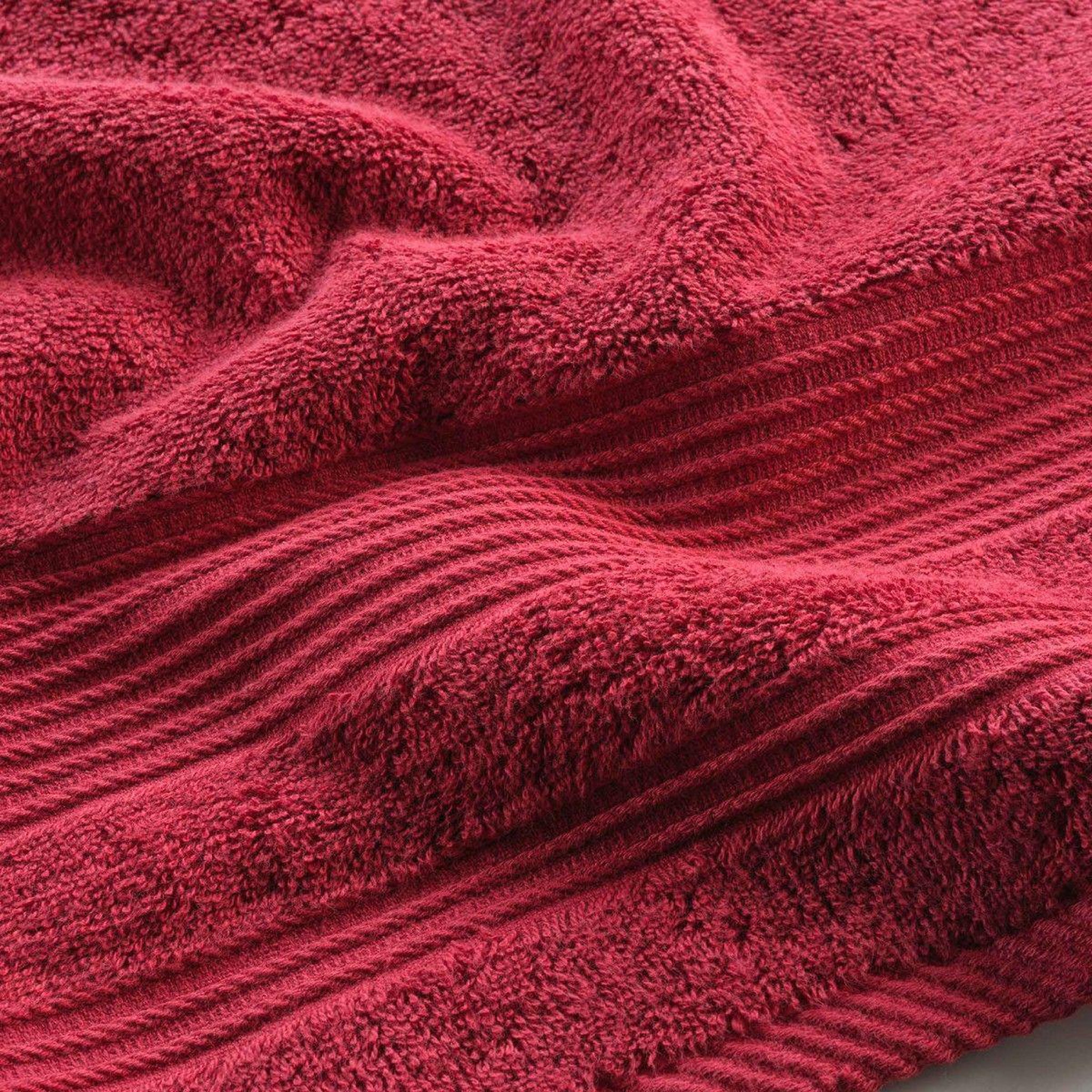 Voir la diapositive 2 : Douceur d'Intérieur Drap de douche  tendresse  70x130cm rubis