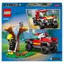 LEGO City 60393 Sauvetage en Tout-Terrain des Pompiers, Jouet Camion avec Lanceur d'Éléments d'Eau