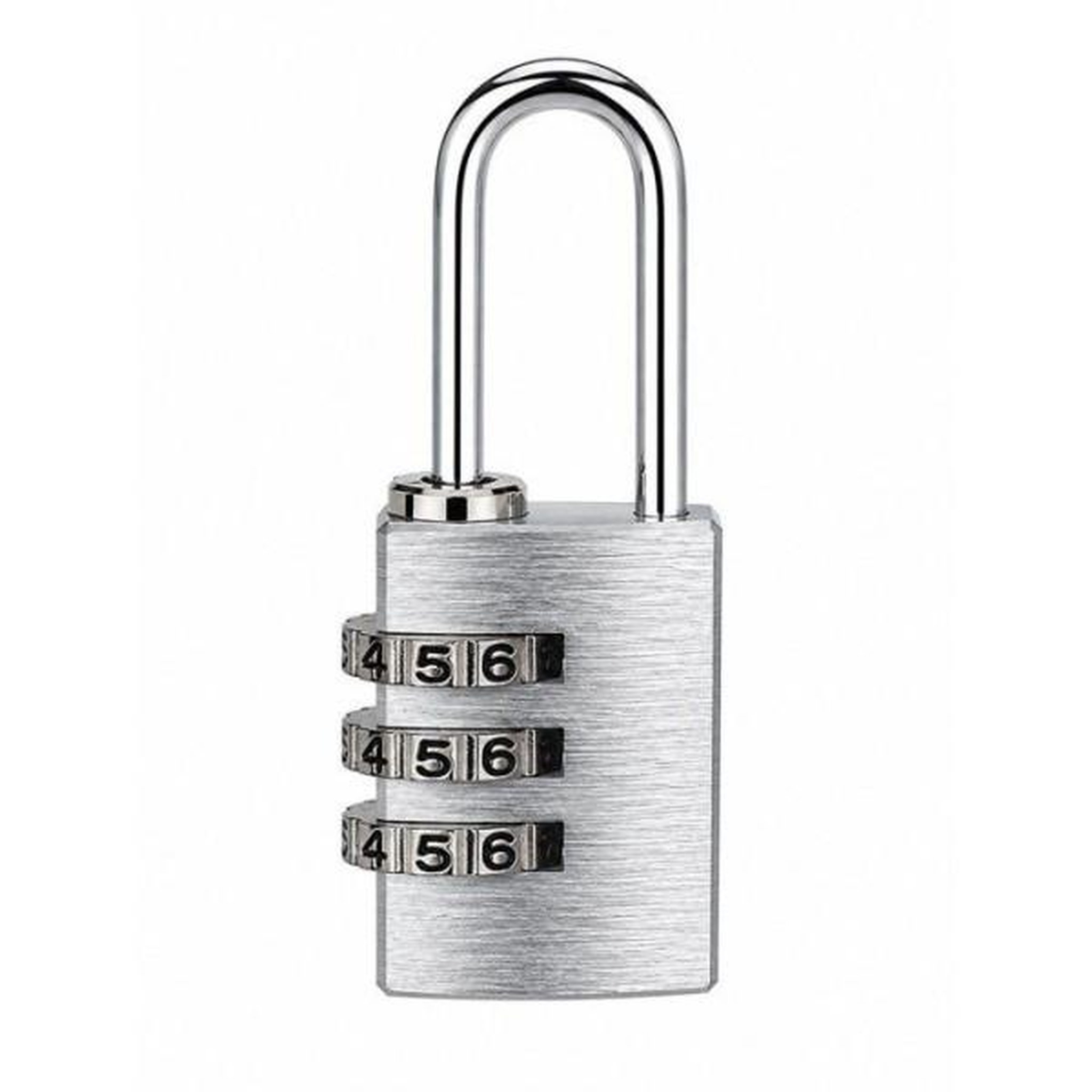 Voir la diapositive 4 : ABUS Cadenas a combinaison - ABUS - 145/20 - 3 chiffres - Aluminium argent - Compact et léger