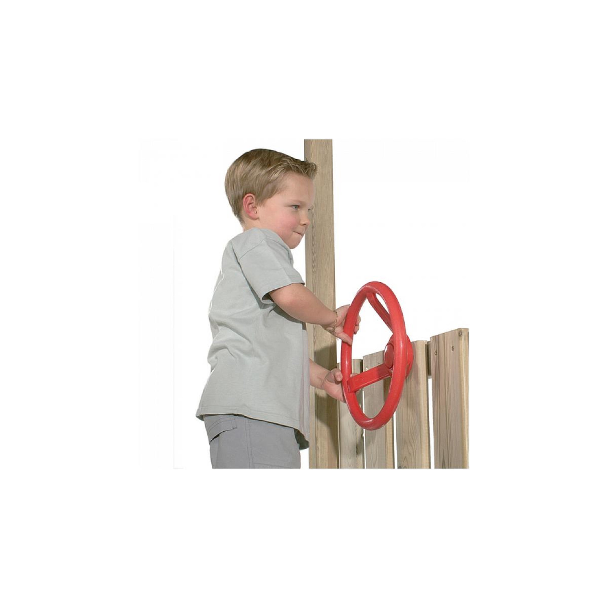 Voir la diapositive 2 : Axi House AXI Volant rouge pour cabanes de jeu