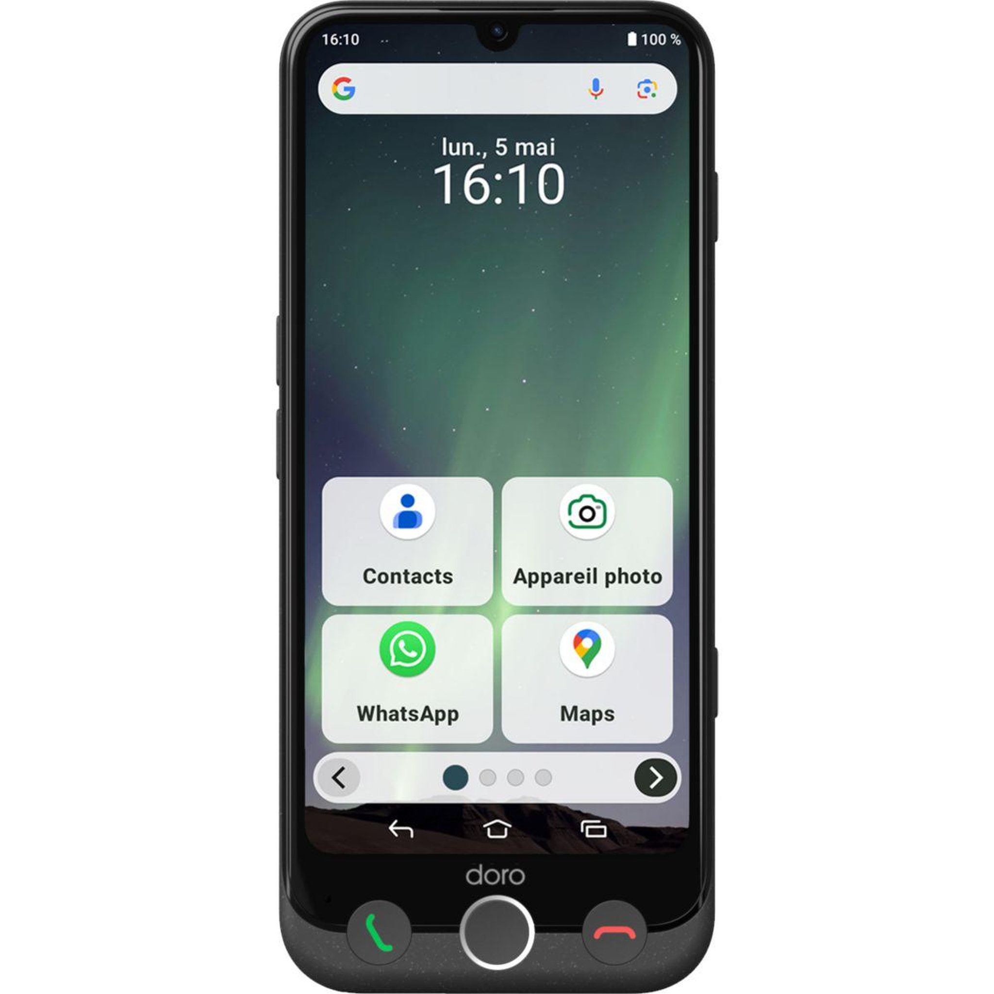 Doro Smartphone Aurora A30 4G+ Etui + Protège écran