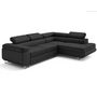 Voir la diapositive 2 : LISA DESIGN Zaria - canapé d'angle droit 5 places convertible avec coffre et têtières en simili