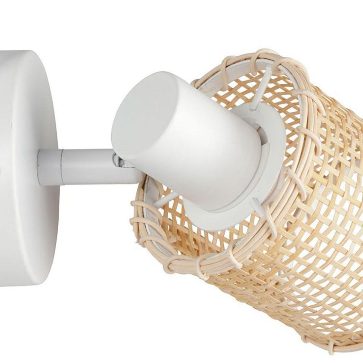 OSTARIA Applique spot bambou métal Mahina blanc