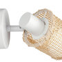 Voir la diapositive 2 : OSTARIA Applique spot bambou métal Mahina blanc