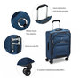 Voir la diapositive 4 : Delsey Valise cabine souple SkyMax 2.0 TSA 55cm