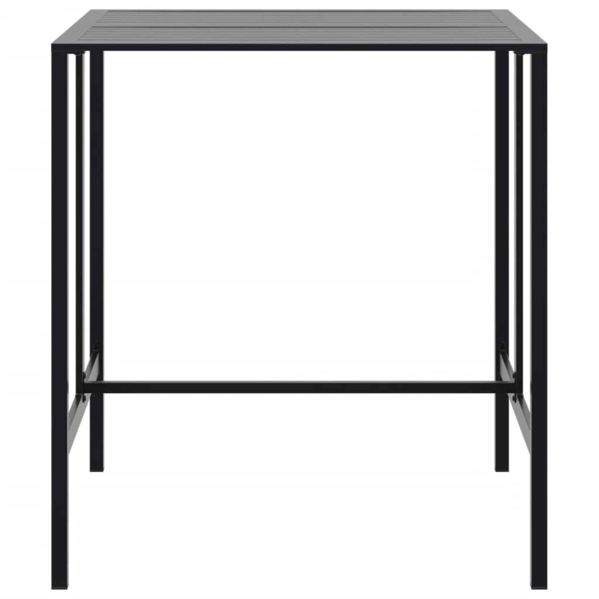 Voir la diapositive 5 : VIDAXL Ensemble de bar de jardin 7 pcs noir acier enduit de poudre