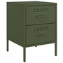 Voir la diapositive 5 : VIDAXL Tables de chevet 2 pcs vert olive 36x39x50,5 cm acier