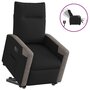Voir la diapositive 1 : VIDAXL Fauteuil inclinable electrique noir tissu