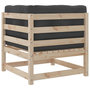 Voir la diapositive 4 : VIDAXL Salon de jardin 9 pcs avec coussins bois de pin massif