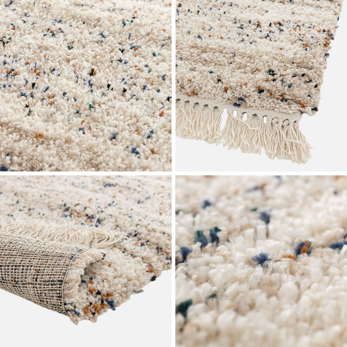 SWEEEK Tapis intérieur avec motif tacheté, crème