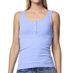 Pieces Débardeur  Femme Pieces Ckitte. Coloris disponibles : Bleu