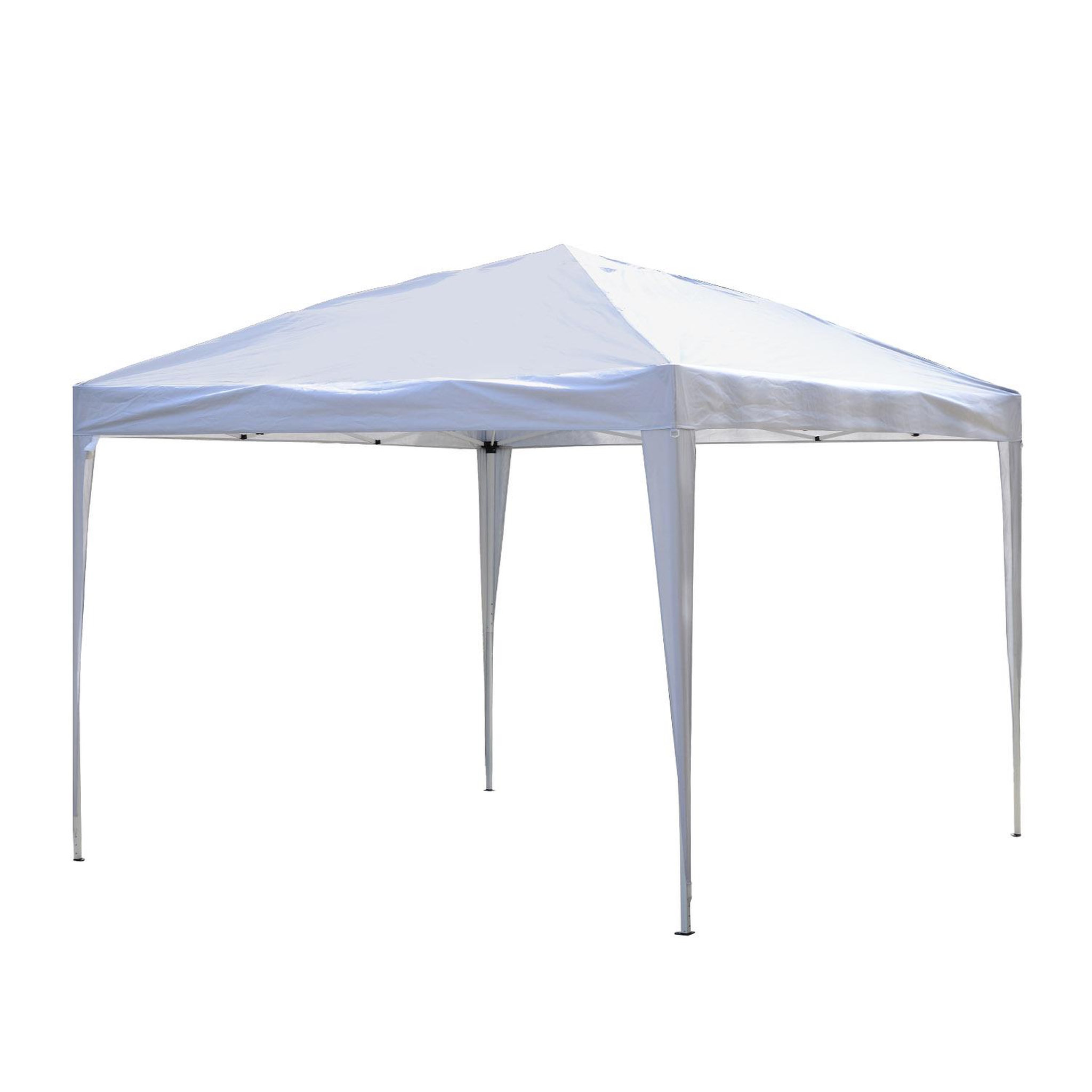 Voir la diapositive 1 : OUTSUNNY Tonnelle barnum de jardin pliant anti-UV + sac de transport acier Oxford 3 x 3 x 2,55 m blanc