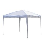 OUTSUNNY Tonnelle barnum de jardin pliant anti-UV + sac de transport acier Oxford 3 x 3 x 2,55 m blanc
