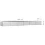 Voir la diapositive 6 : VIDAXL Lit sureleve de jardin 480x80x45 cm Acier galvanise Argente