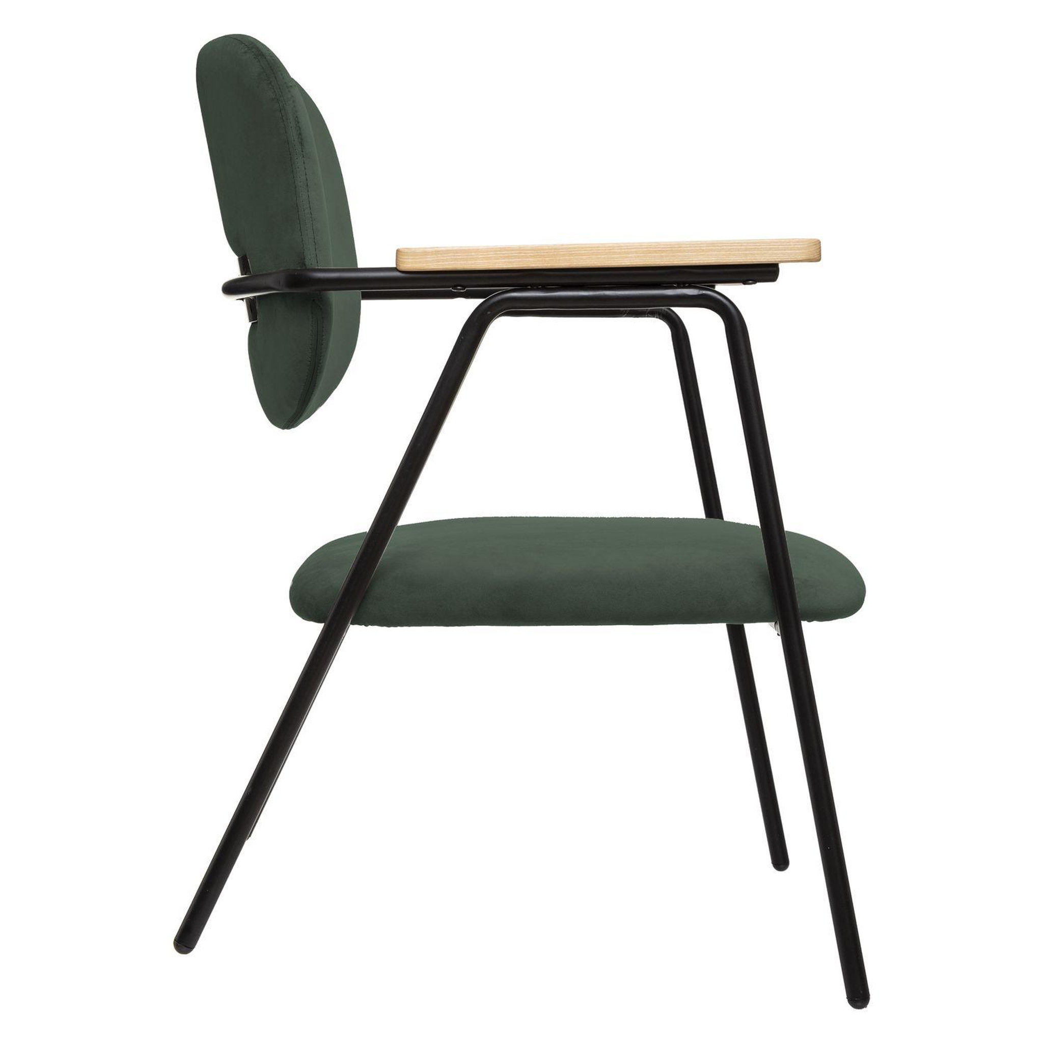Voir la diapositive 4 : ATMOSPHERA Fauteuil design en velours Dyer