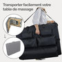 Voir la diapositive 4 : VIVEZEN Housse de transport pour table de massage avec rangements - Noir