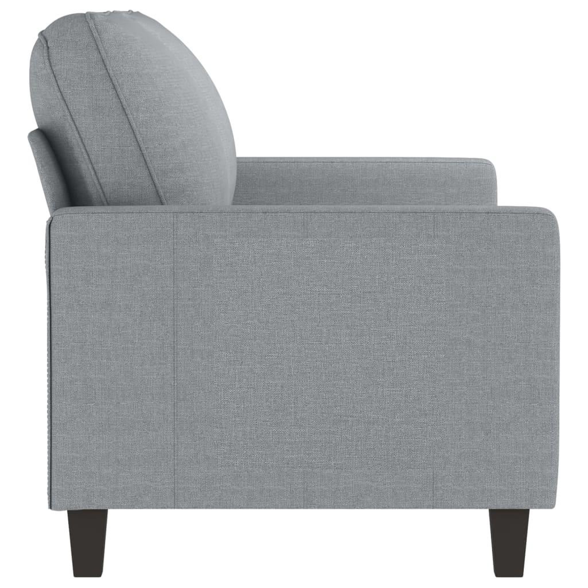 Voir la diapositive 4 : VIDAXL Canape a 2 places Gris clair 140 cm Tissu
