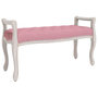 Voir la diapositive 2 : VIDAXL Banc Rose 110x45x60 cm Velours