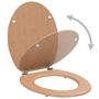 Voir la diapositive 3 : VIDAXL Sieges WC lot de 2 avec couvercles MDF Design de bambou