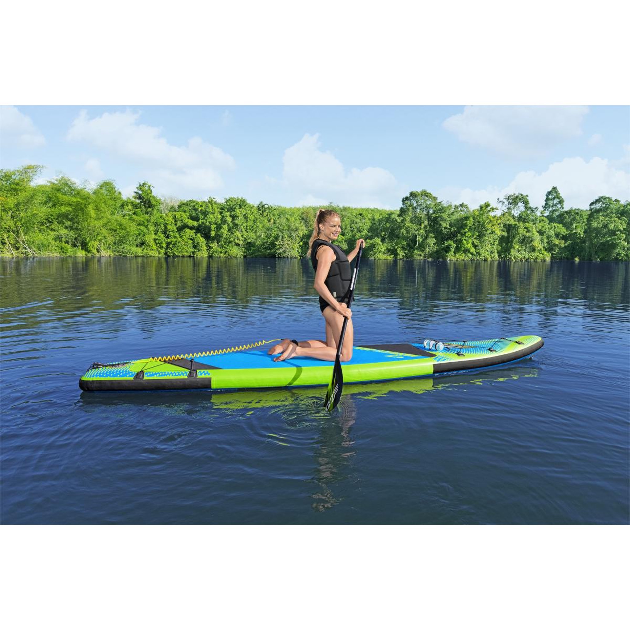 Voir la diapositive 4 : BESTWAY Kit paddle sup gonflable aqua excursion tech 3,81 m - 65373