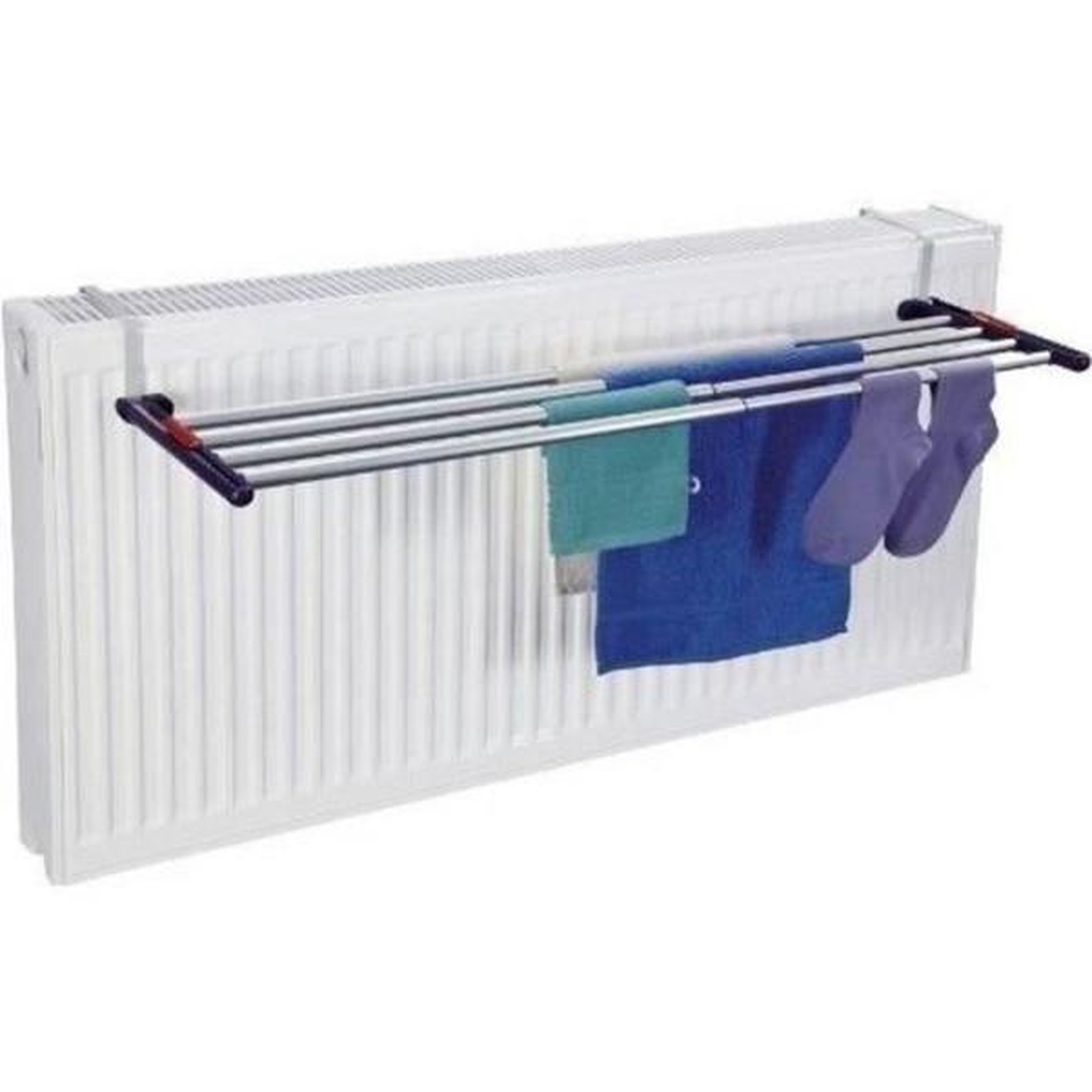 Leifheit Sèche-linge - Séchoir mural Leifheit Quartett 81413, étendoir mural avec 4,2m d'étendage et barres extensibles, suspension polyvalente, alu