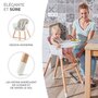 Voir la diapositive 4 : KINDERKRAFT Chaise haute évolutive bébé 2 en 1 avec position transat