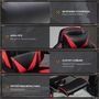 Voir la diapositive 6 : VINSETTO Vinsetto Fauteuil de bureau gamer style baquet racing - pivotant, inclinable - coussin lombaire, tétière, repose-pieds inclus - revêtement synthétique rouge noir