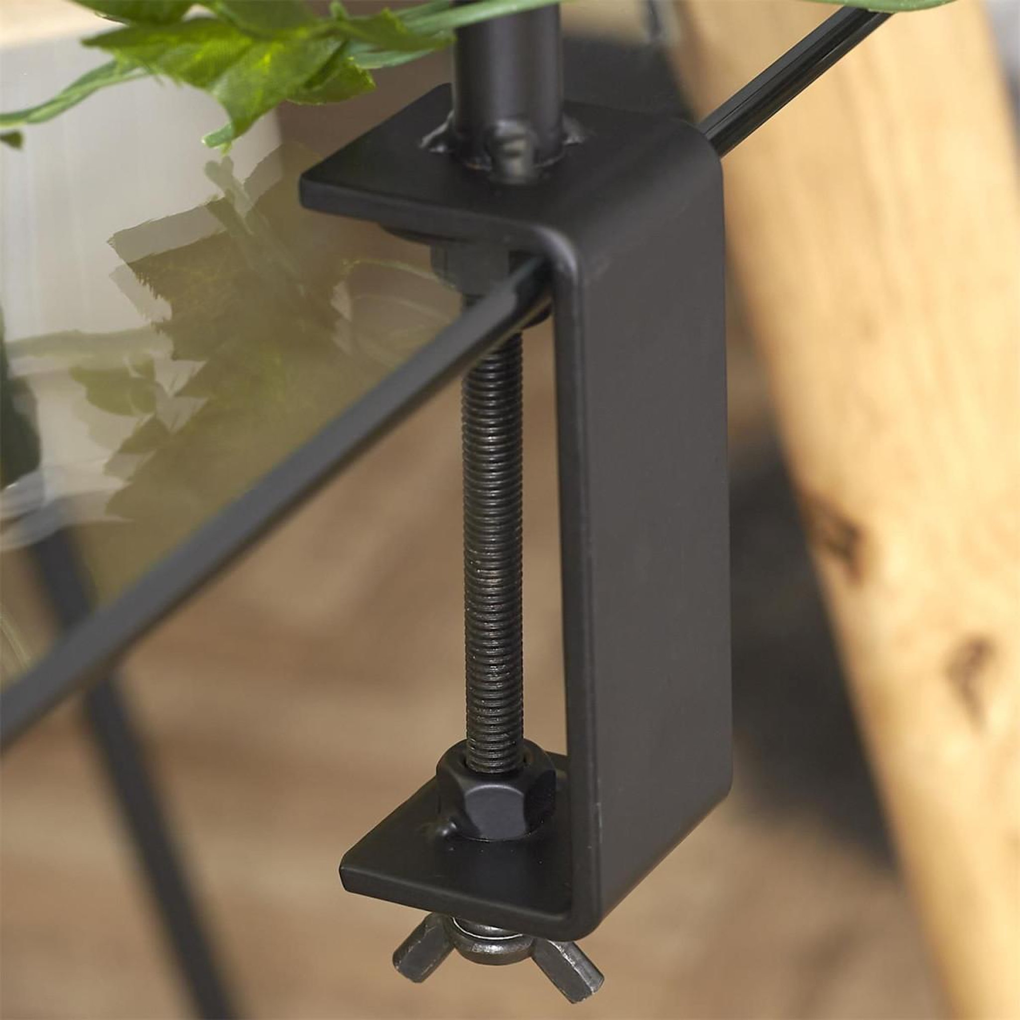 Voir la diapositive 5 : The Home Deco Factory Barre décorative ajustable  table  139-250cm noir