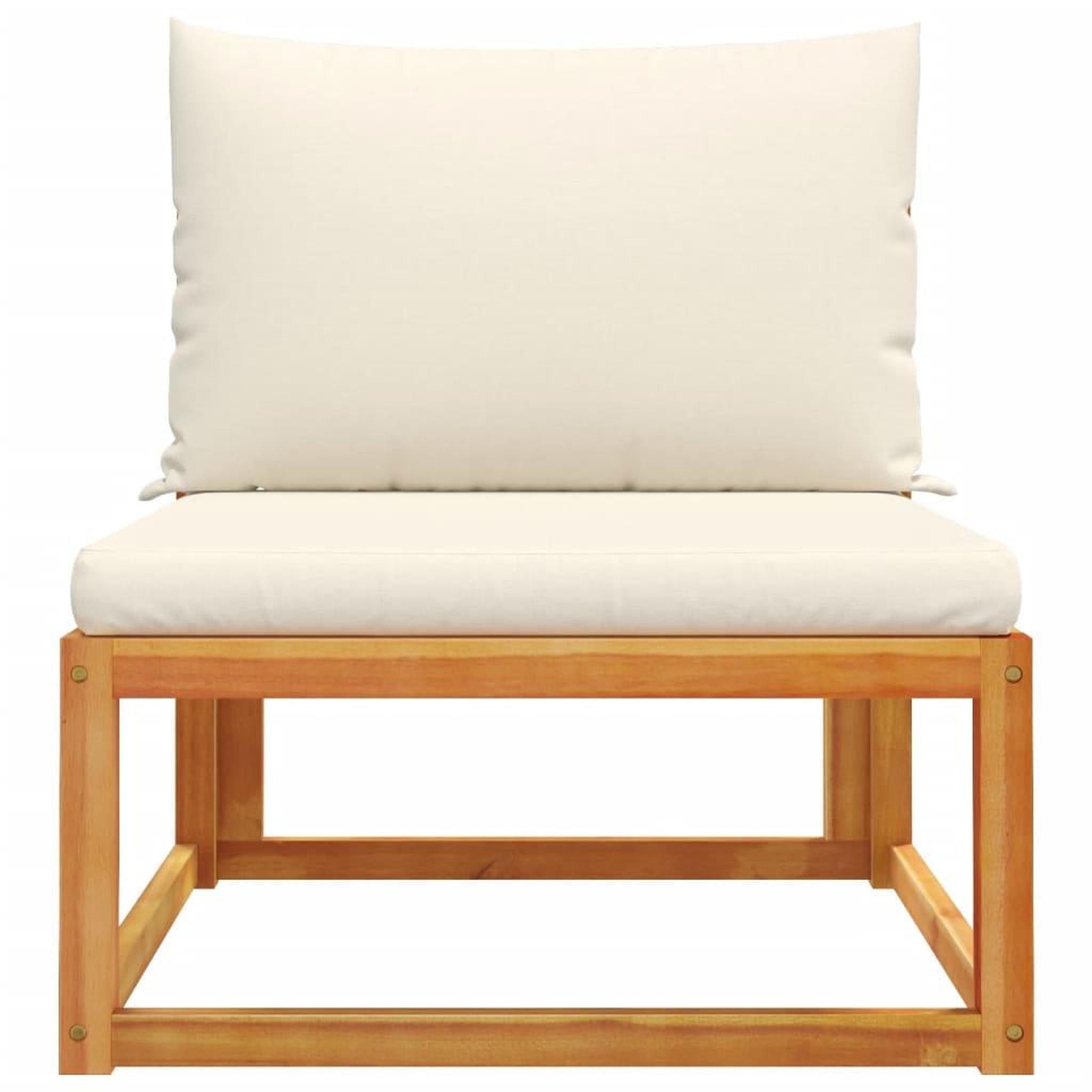 Voir la diapositive 4 : VIDAXL Canape de jardin sans accoudoirs coussins bois massif d'acacia