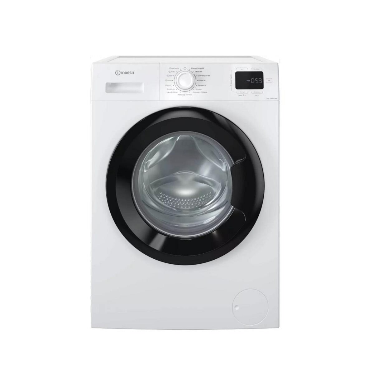 Indesit Lave-linge frontal 7kg 1400 tours/min blanc - IM764BMYTIMEFR1