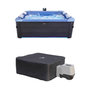 Voir la diapositive 1 : MSpa SPA rigide OSLO SAPPHIRE MSPA 6 personnes gris. 4 coussins. bâche incluse + housse thermique. hydromassages système