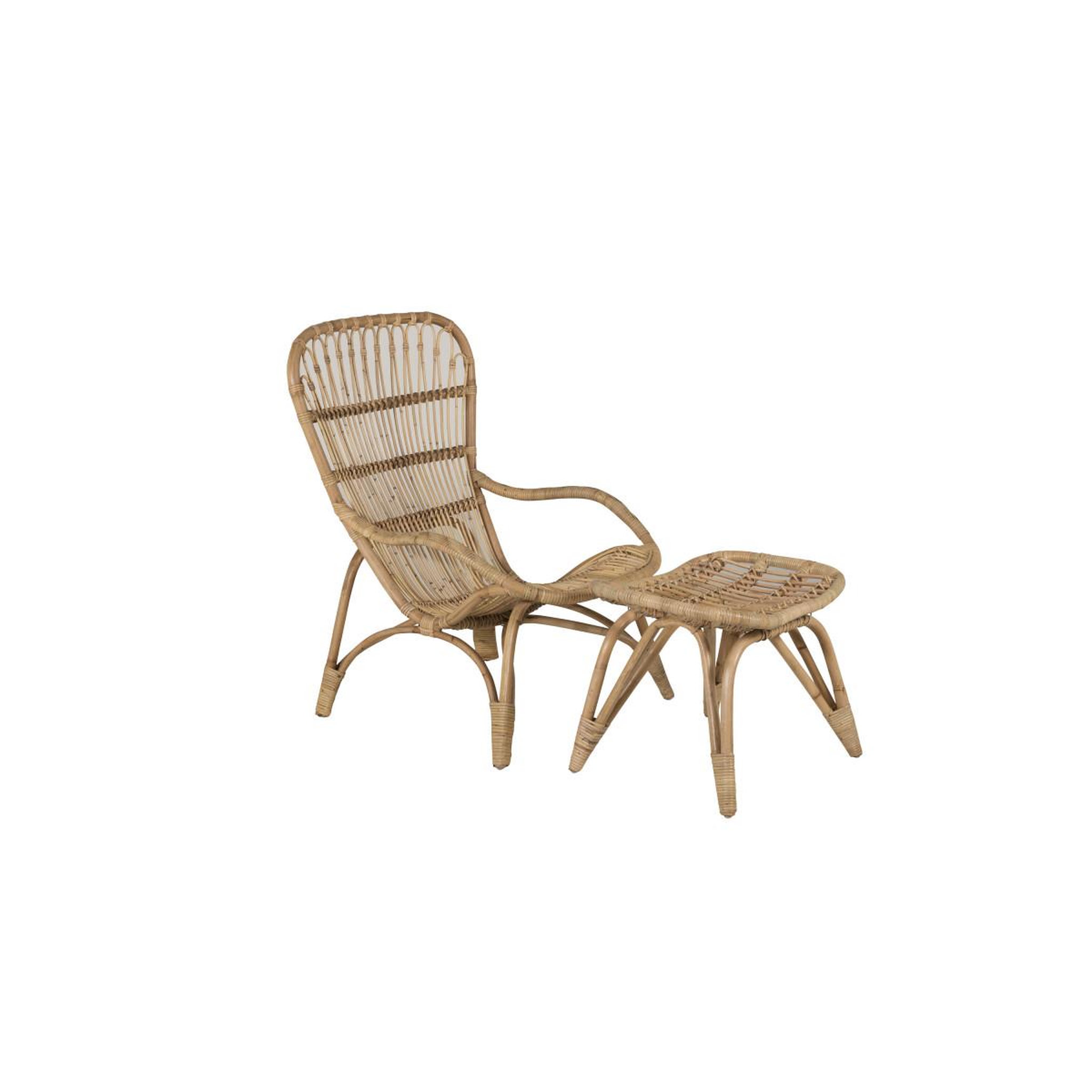 Voir la diapositive 4 : Paris Prix Fauteuil de jardin & repose-pieds  ella  131cm naturel