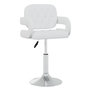 Voir la diapositive 2 : VIDAXL Chaises pivotantes a manger lot de 4 Blanc Similicuir