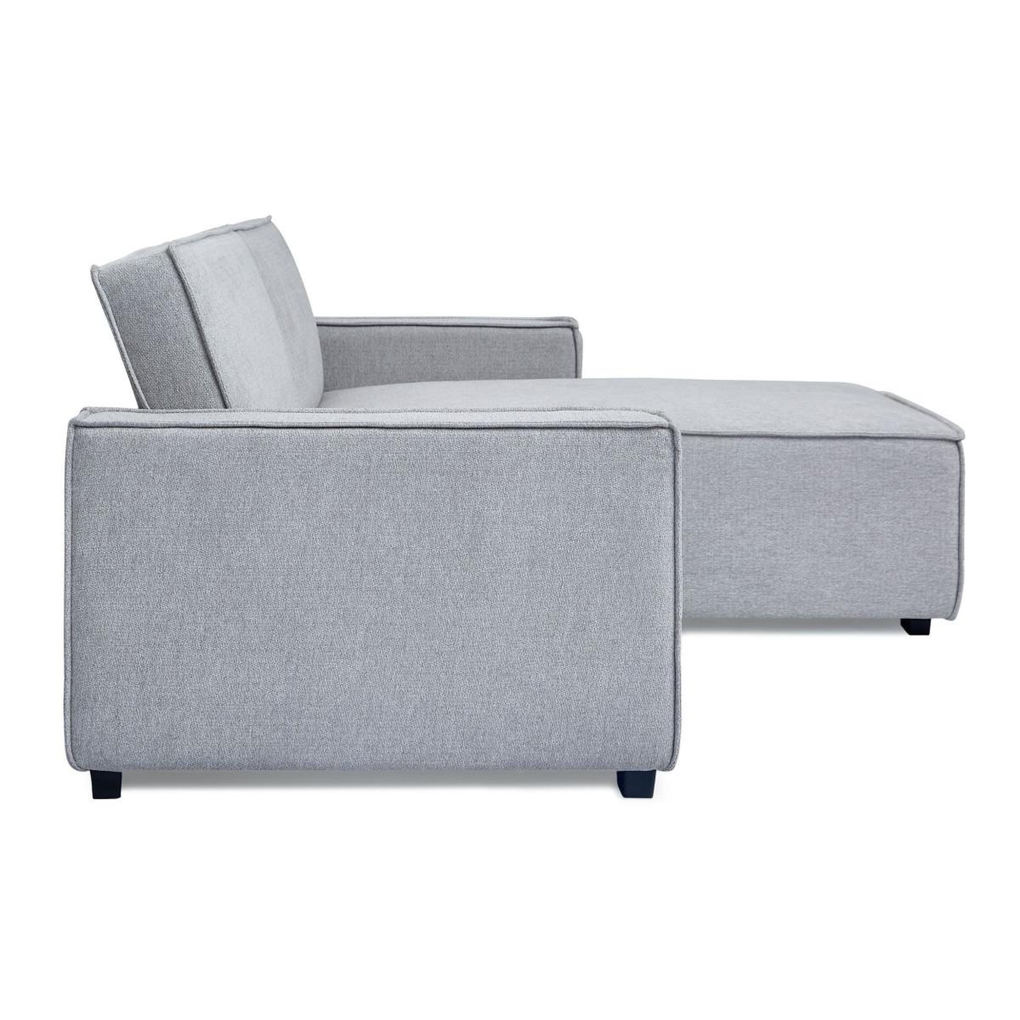 Voir la diapositive 3 : Paris Prix Canapé convertible angle réversible  romeo  275cm gris