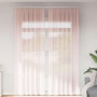 Voir la diapositive 1 : VIDAXL Rideaux en voile avec boucles 2 pcs rose clair 140x260 cm