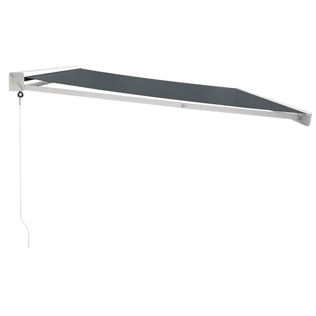 VIDAXL Auvent retractable anthracite 5x3 m tissu et aluminium