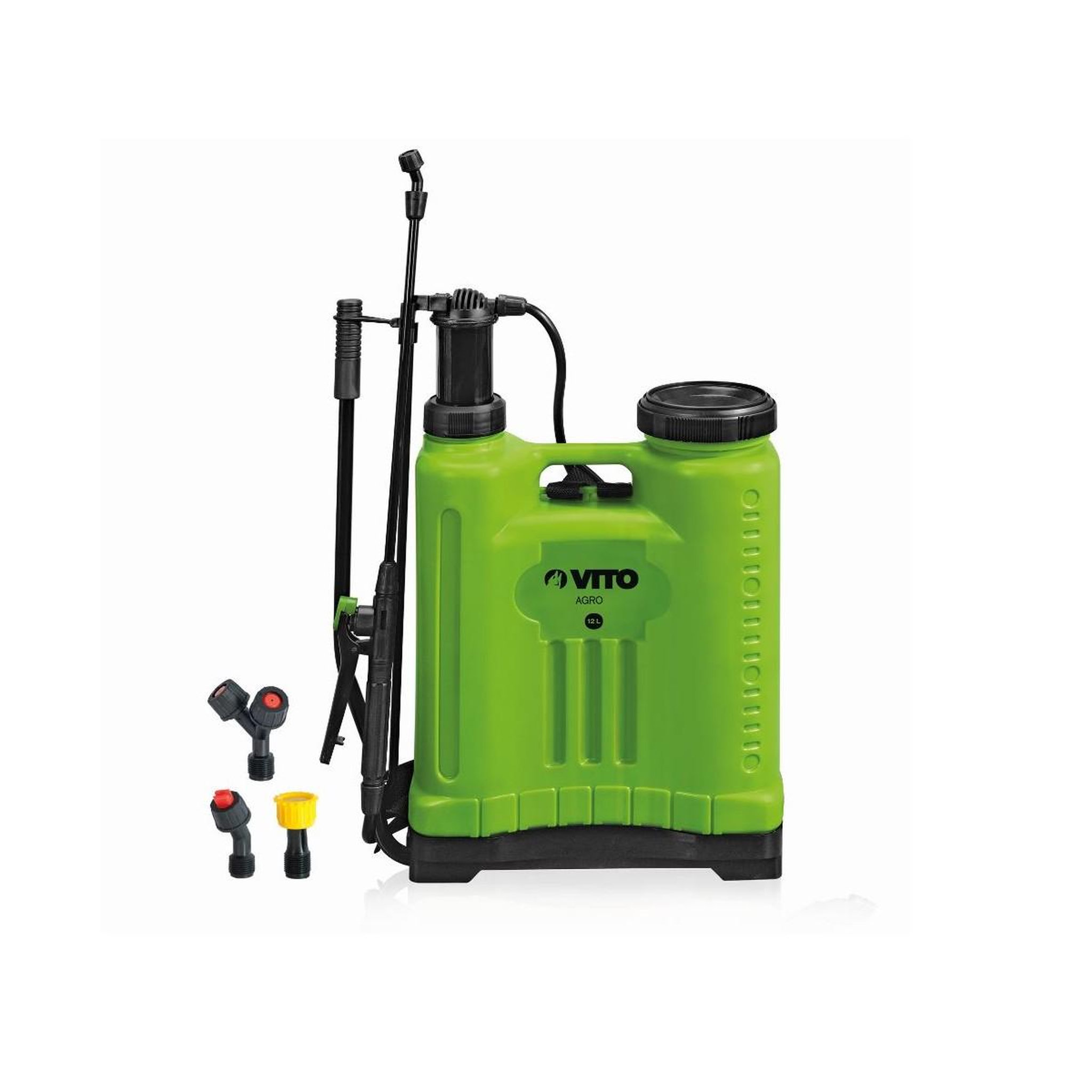 VITO Garden Pulvérisateur manuel 12l spray et jet végetaux et jardins accessoires 3 buses vito