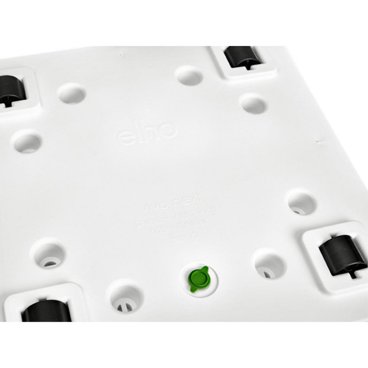 ELHO Jardinière carré en plastique 30 x 30 cm Elho Vivo Next Square blanc