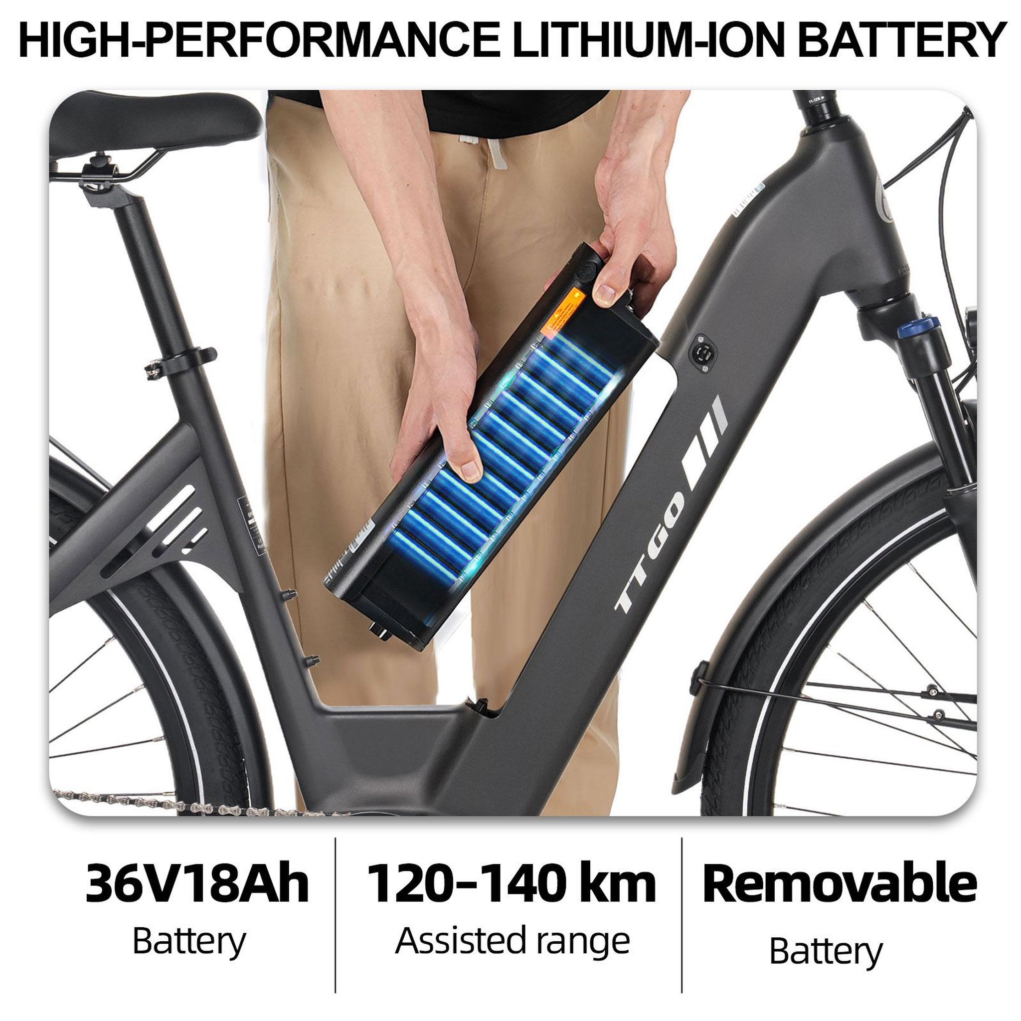 Voir la diapositive 5 : TTGO Vélo électrique TTGO C7 SE 28  à moteur central