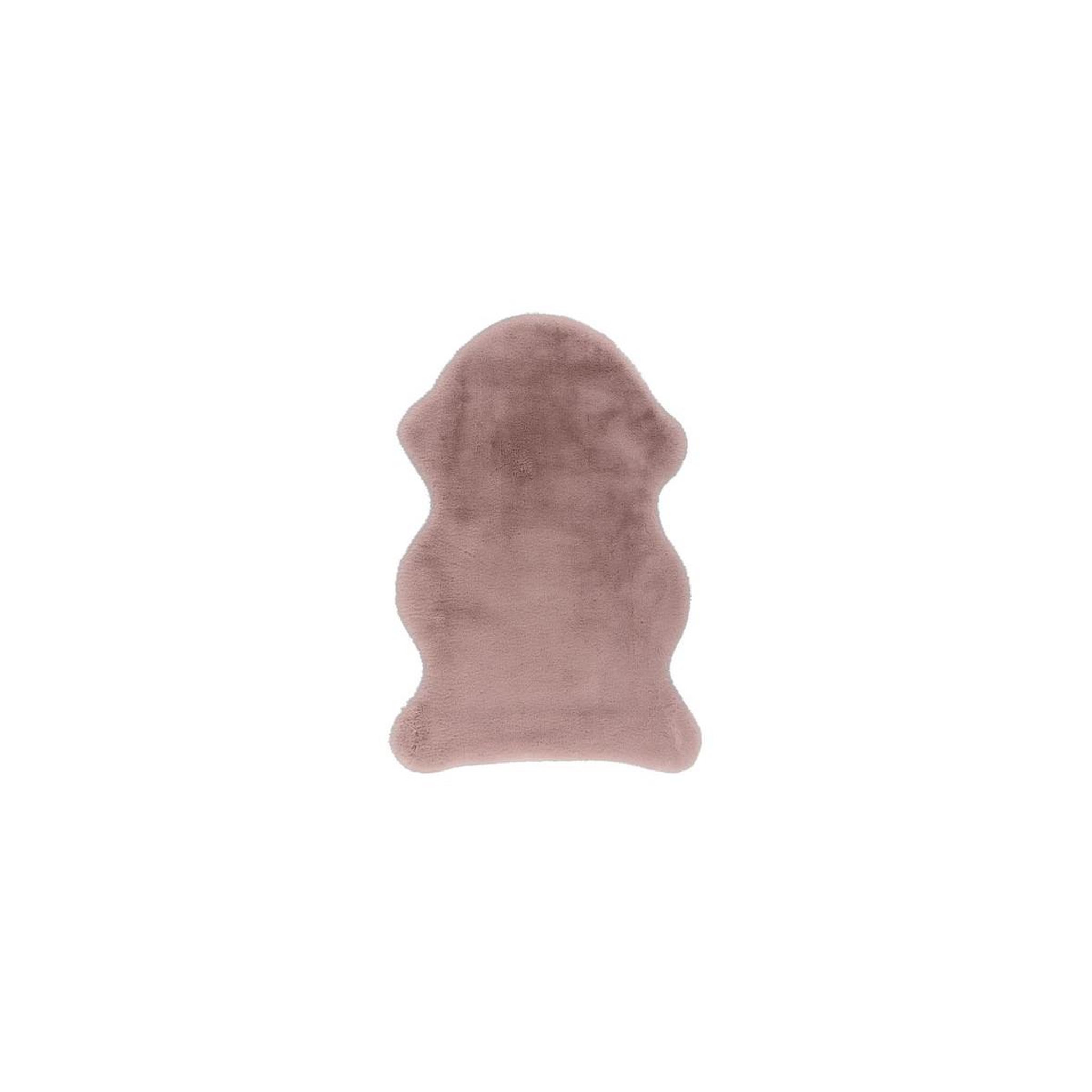 Paris Prix Tapis Imitation Fourrure  Kunda  60x90cm Rose