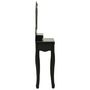 Voir la diapositive 4 : VIDAXL Ensemble de coiffeuse avec tabouret Noir 50x59x136 cm Paulownia
