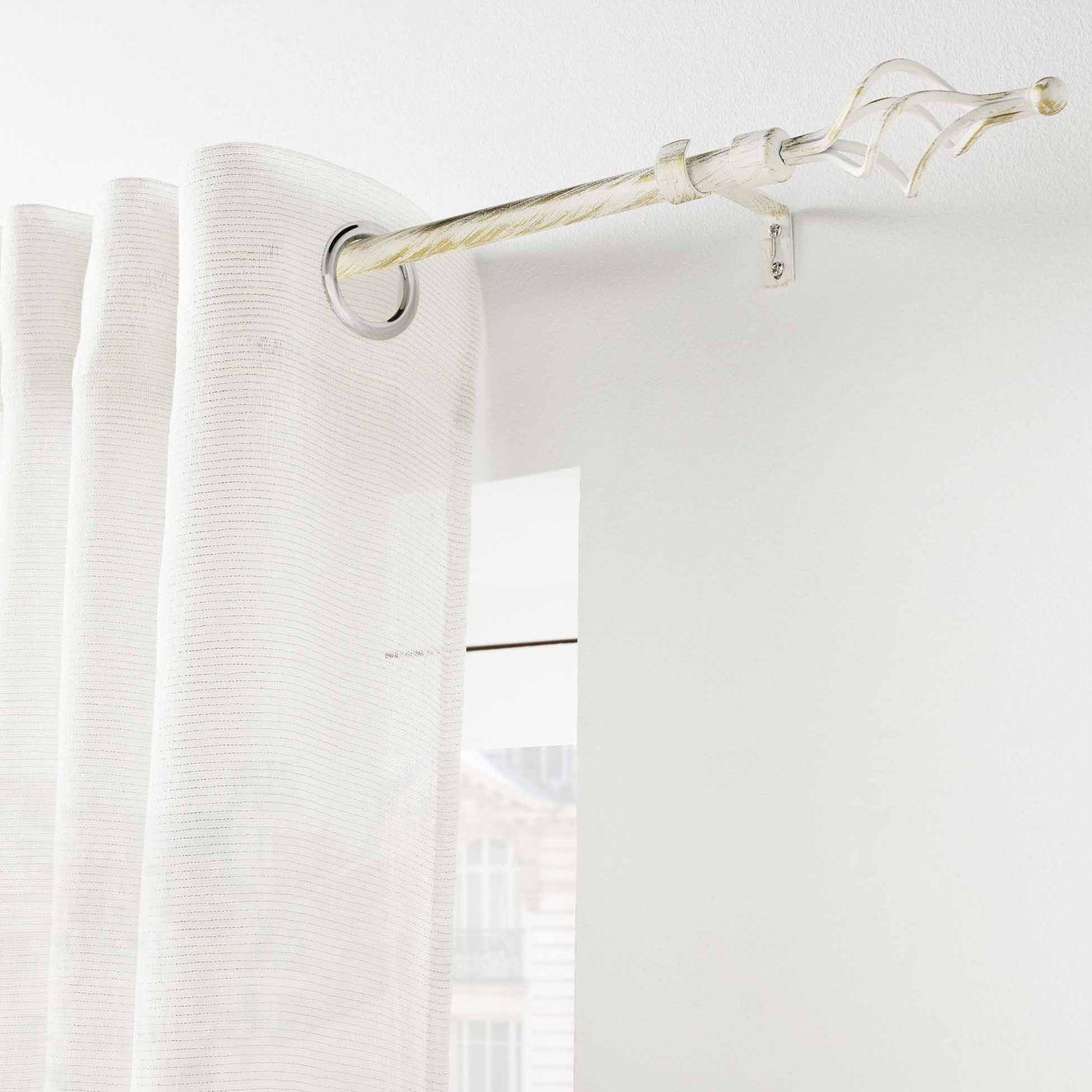 Voir la diapositive 2 : DOUCEUR D'INT�RIEUR Kit de tringle à rideaux extensible twisty
