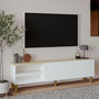 Voir la diapositive 3 : Habitat et Jardin Meuble TV en bois  River  - 150 x 31 x 48 cm - Blanc