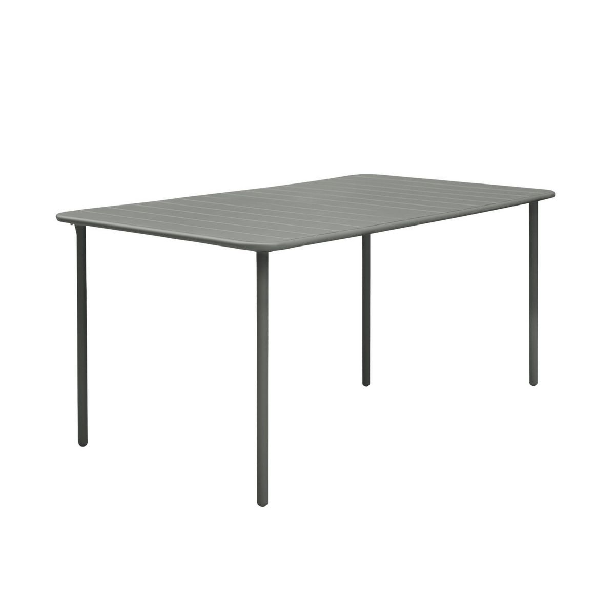 SWEEEK Table de jardin métal 6-8 places, Amelia 160x90xH72.5cm